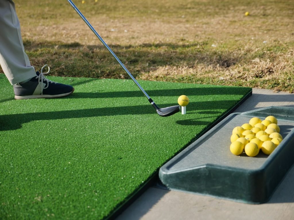 Image of Green Mat on Golf Driving Range