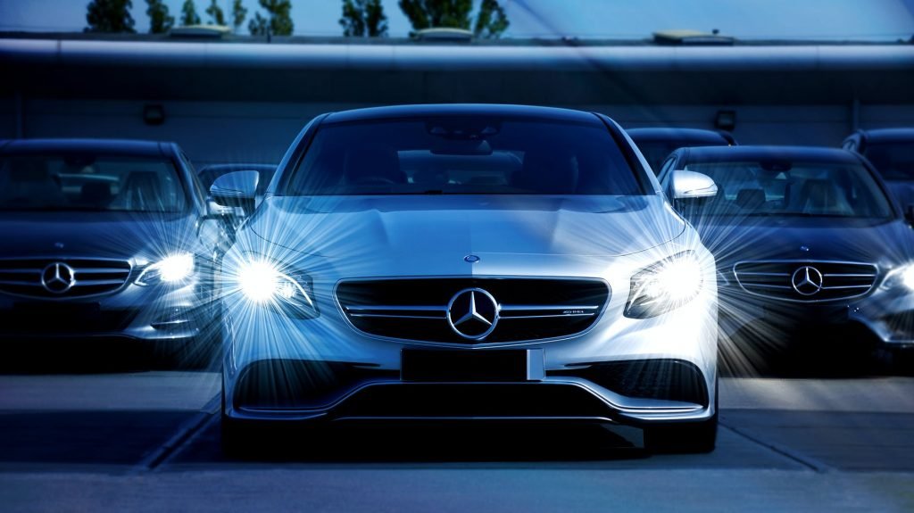 Image of White Mercedes Benz Cars