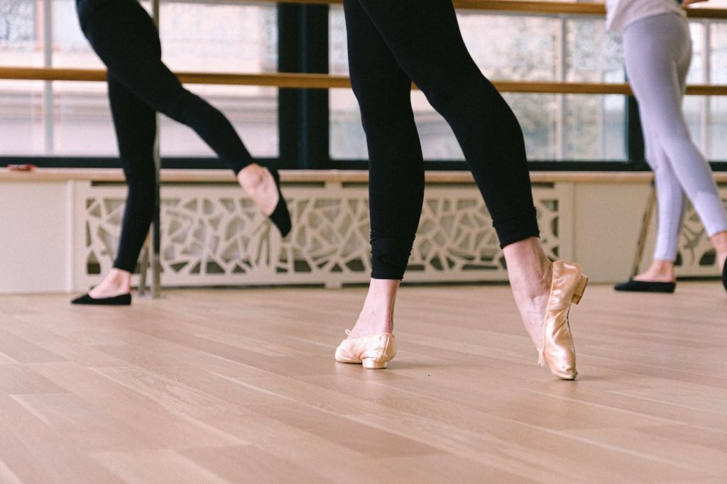 Image of Woman Wearing Ballet Shoes