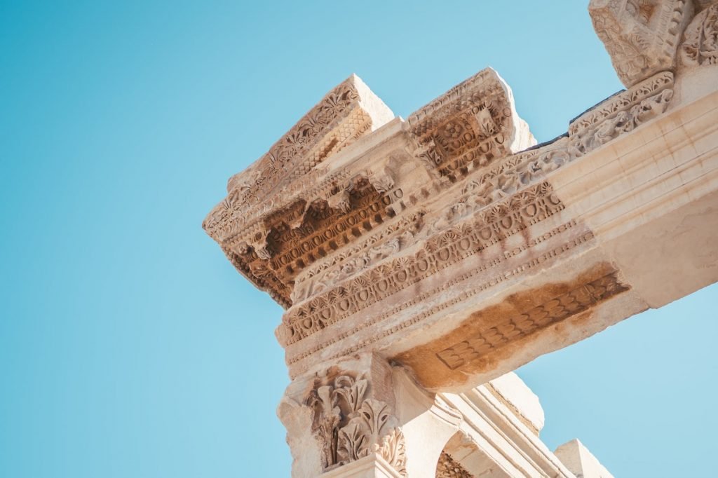 Image of White Concrete Building Under Blue Sky