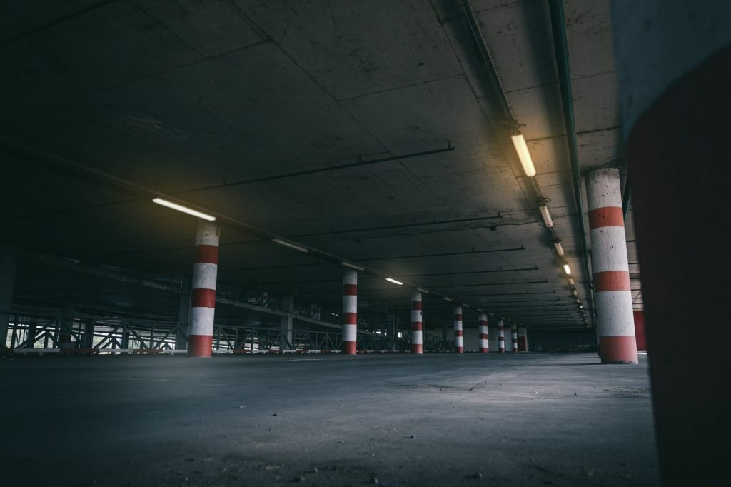 Image of Empty Basement Parking Lot