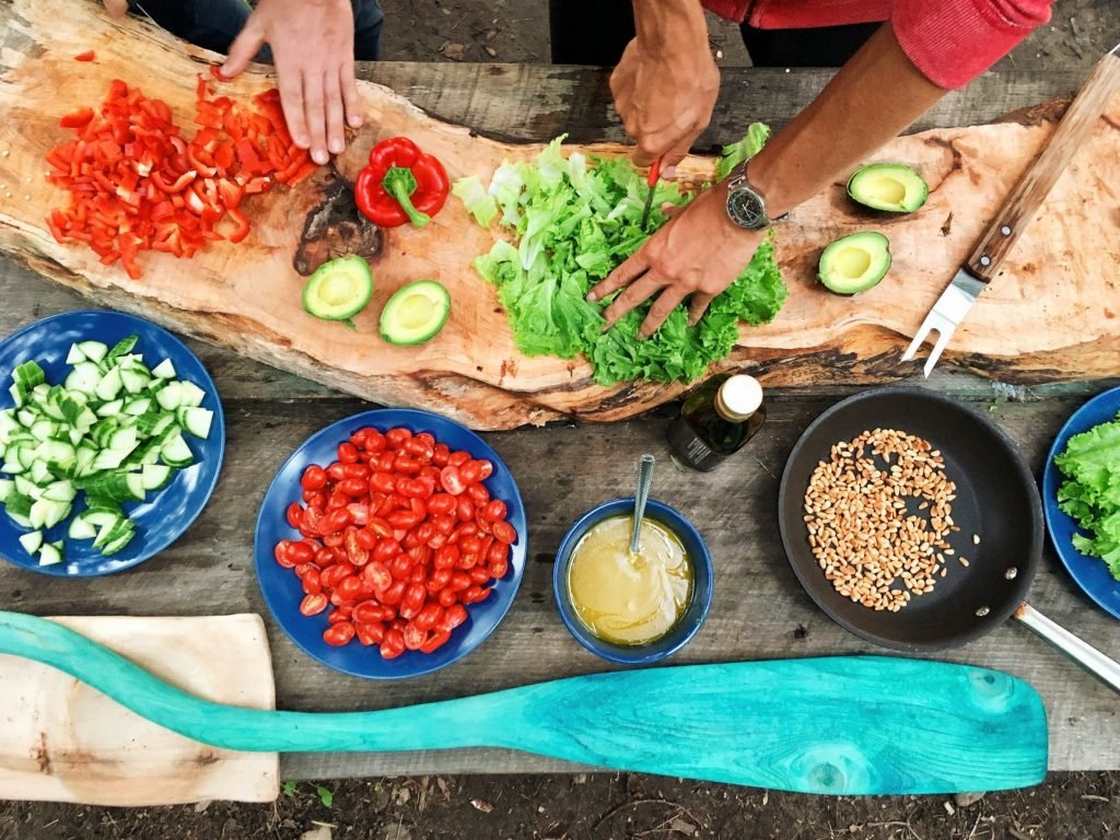 Image of Person Holding Sliced Vegetable