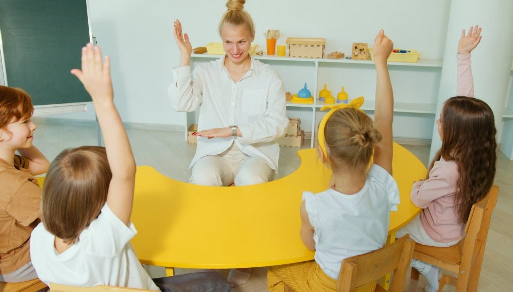 Image of Children Raising their Hands
