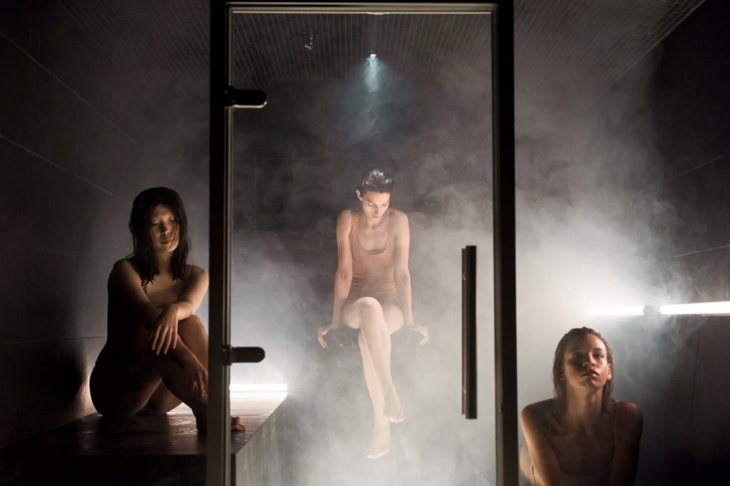 Image of Three Women In A Steam Room