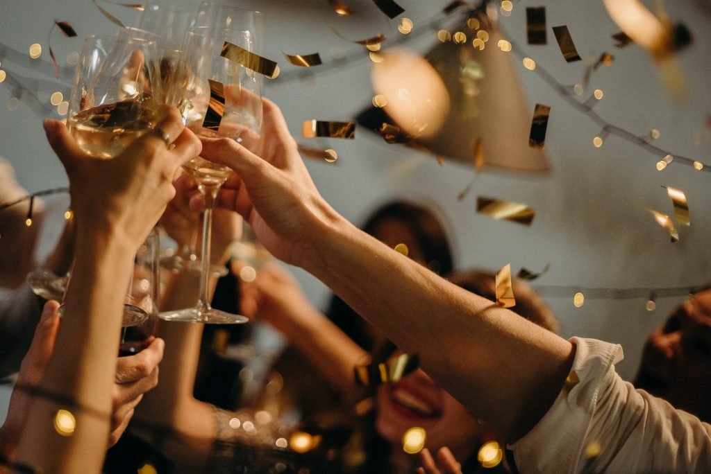 Image of People Toasting Wine Glasses