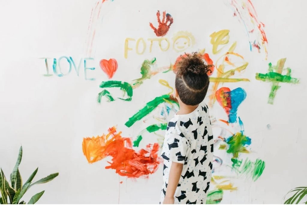 Image of boy painting