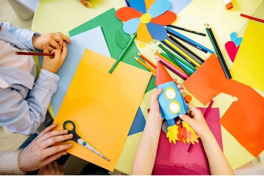 Image of Children Doing Arts and Crafts At School