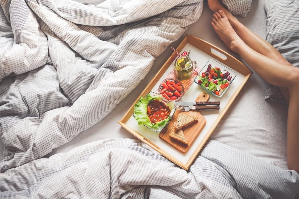 Image of Breakfast on bed